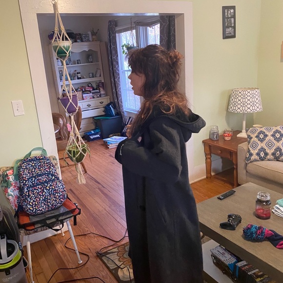 Herman Kay Petite long winter coat hooded - Picture 3 of 11